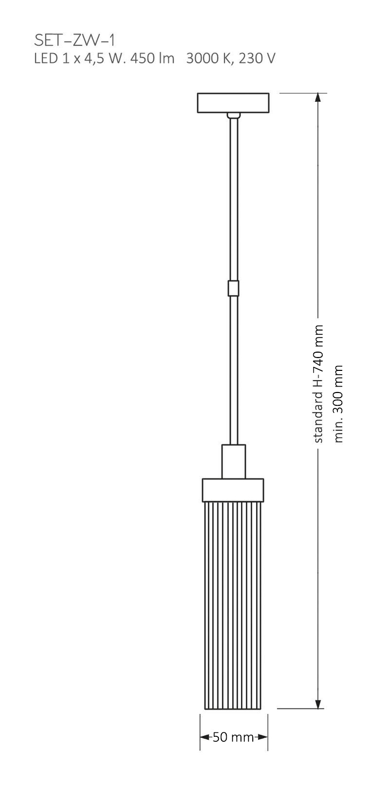 Подвесной светильник KUTEK MOOD Seti SET-ZW-1(Z)