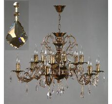 Хрустальная люстра Ambiente Ambient 8888/6+6 PB Honey Leaf_BZ