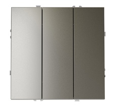 Выключатель встраиваемый VOLTUM S70 трехклавишный 10А VLS030104