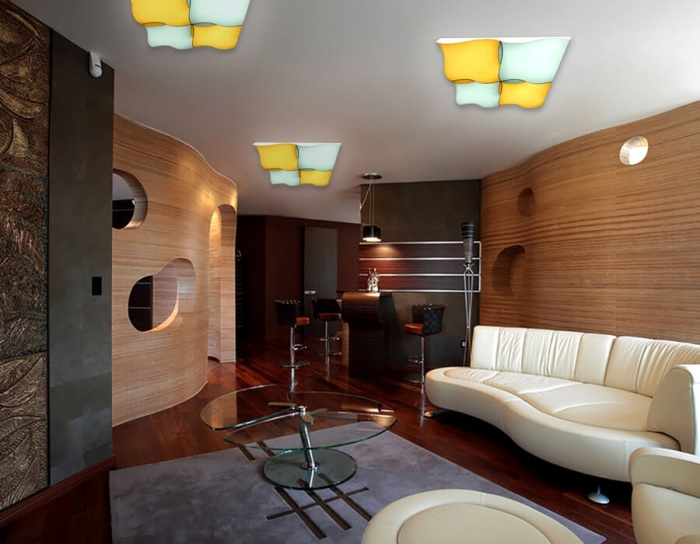 Потолочная люстра Ambrella light Parus FP2354 WH 128W D480*480_AMB