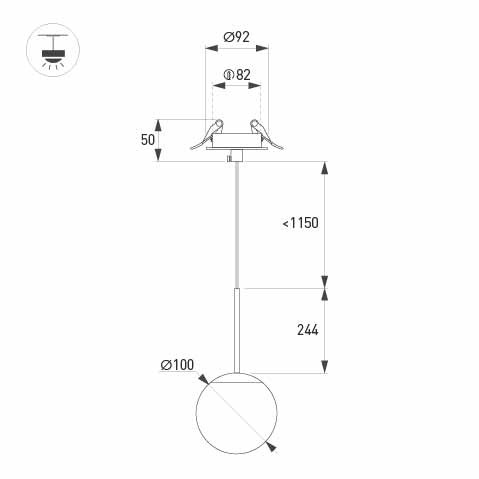 Подвесной светильник Arlight Beads 056420_ARL