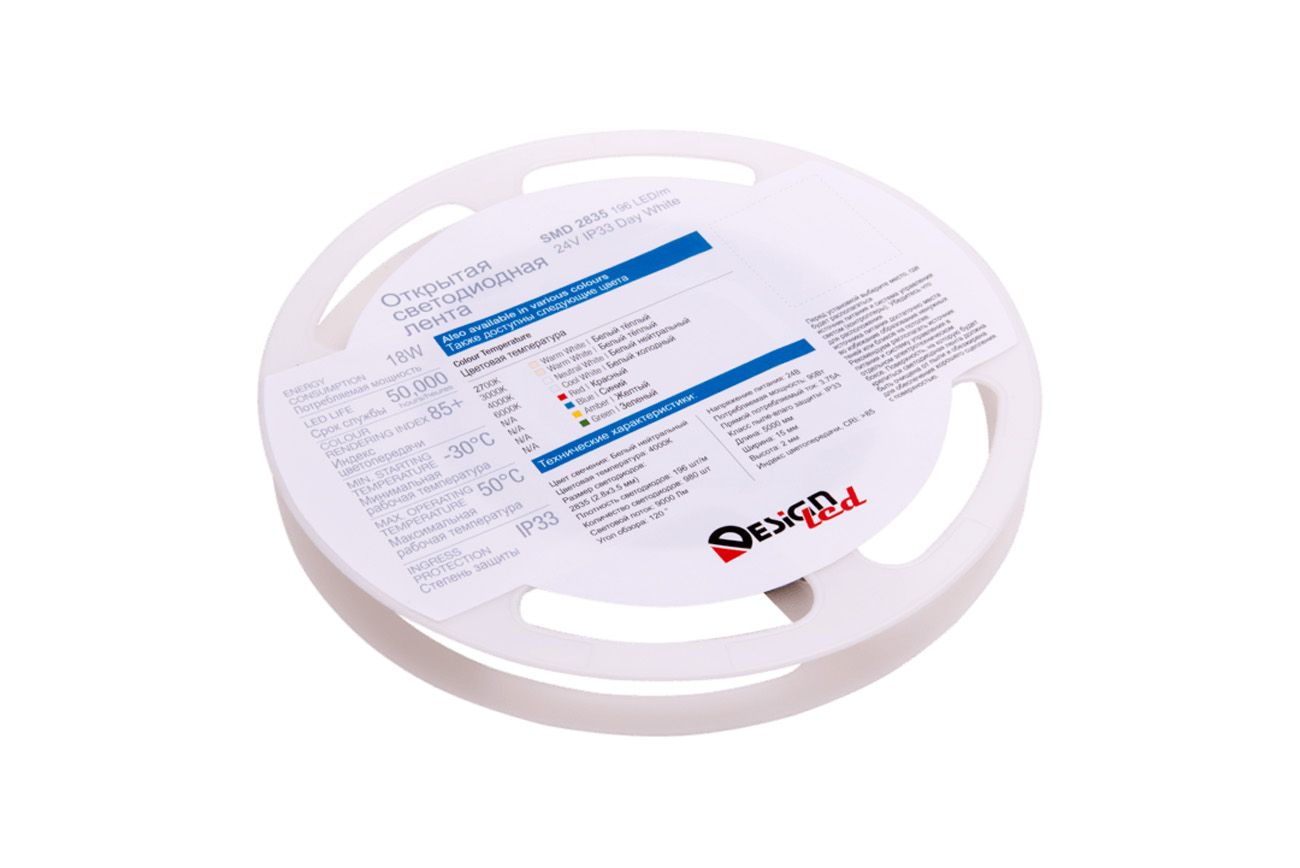 Лента светодиодная 1м. 18W 4000K LUX DSG2196-24-NW-33 00-00000528_SW