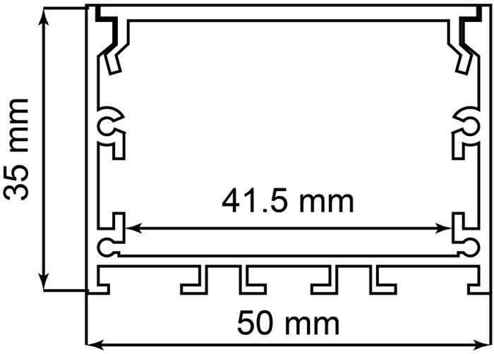 Профиль накладной для светодиодной ленты Feron 10370_FR
