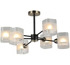 Потолочная люстра на штанге Imex MD.51742-6-S-BK+AB_IM