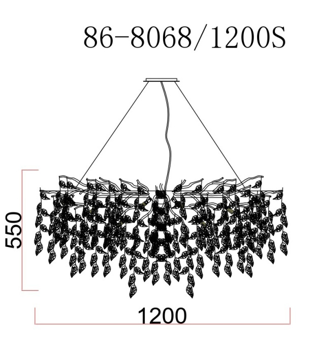Подвесная люстра Garda Decor 86-8068/1200S
