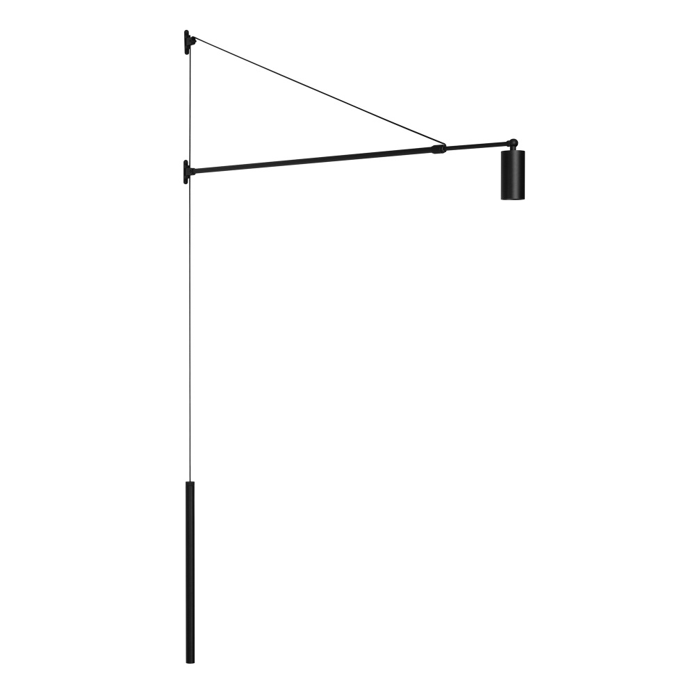 Настенный светильник светодиодный SP-KANEL-WALL-6W Warm3000 (BK, 36 deg, 230V, TELESCOPIC) ( Arlight 059601_ARL