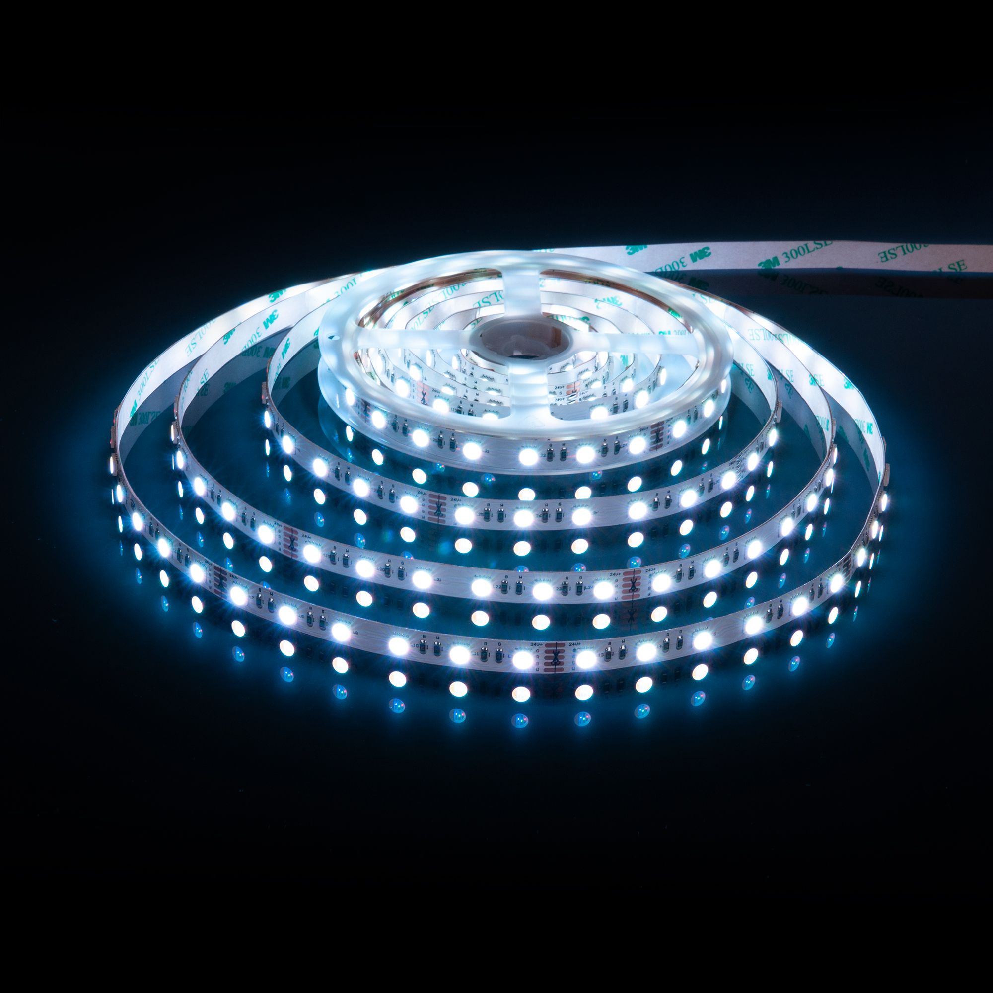 Лента светодиодная 24V 24W 60Led 5050 IP20 MIX RGB/теплый белый, 5м a053701_ES