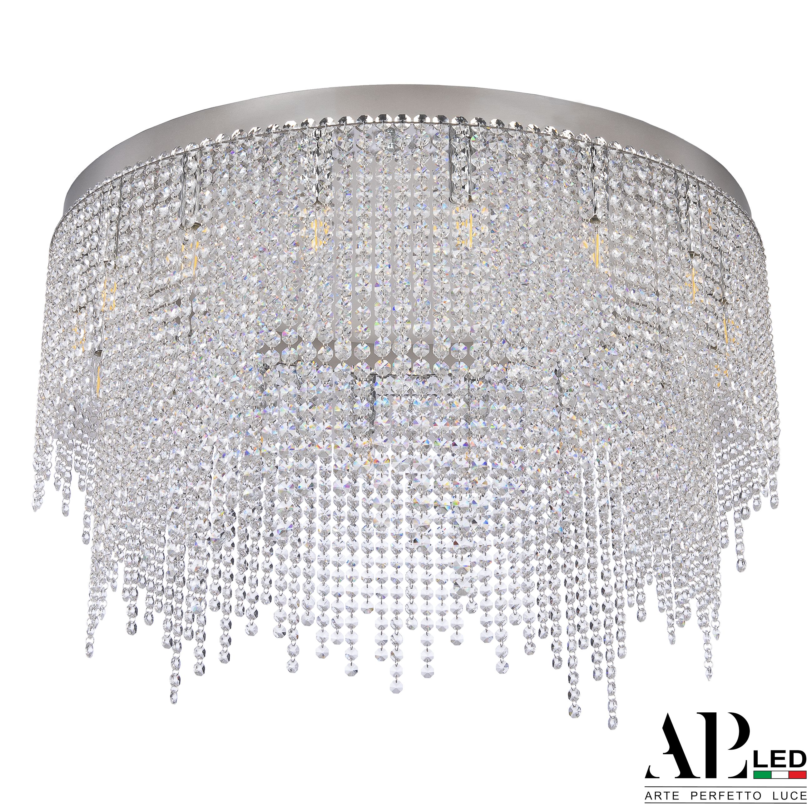 Хрустальная люстра APL LED Sicilia SH02.73.D.Ni.E14.PK_BI