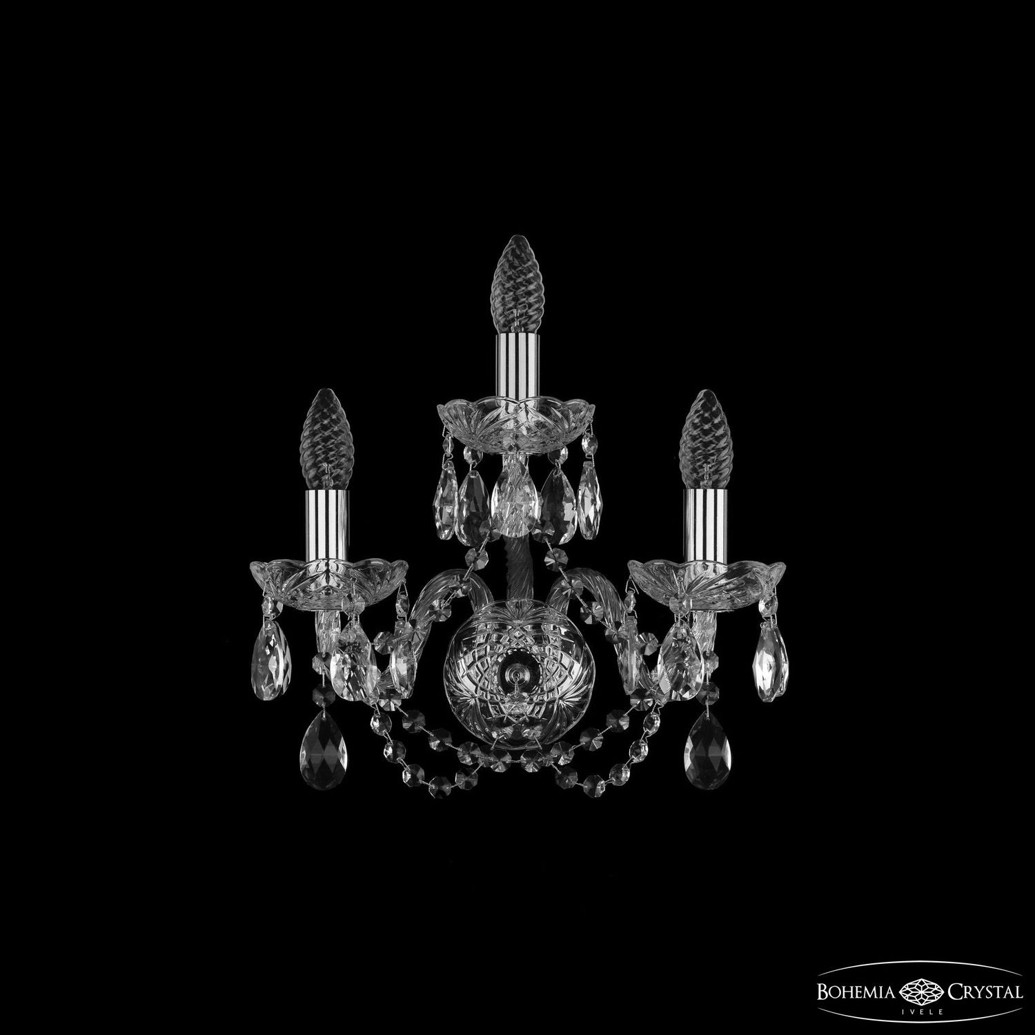 Бра Bohemia Ivele Crystal 1402B/2+1/141 Ni_BI