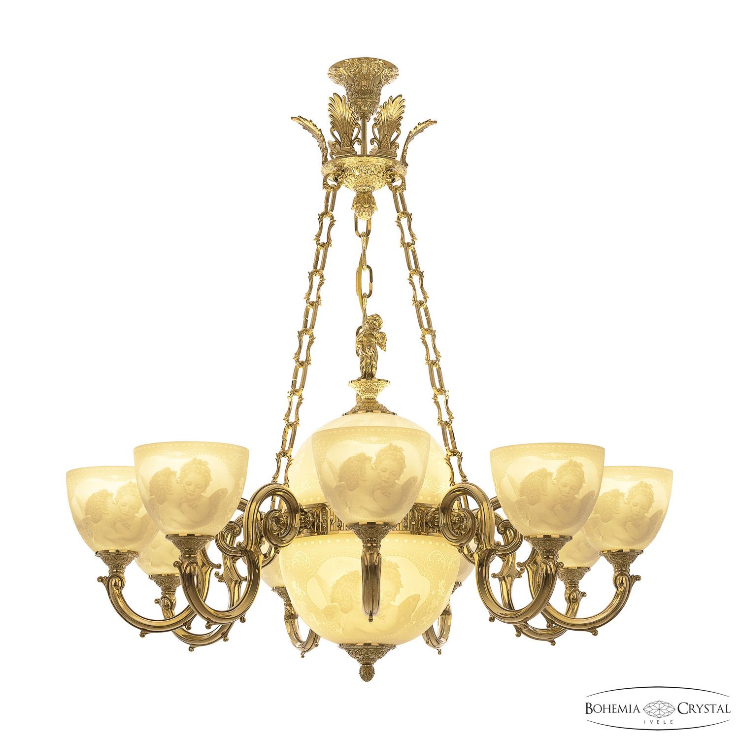 

Подвесная люстра Bohemia Ivele Crystal Verona 72003P/9/210 G P1 U Angel Y8 FA4S, 72003P/9/210 G P1 U Angel Y8 FA4S