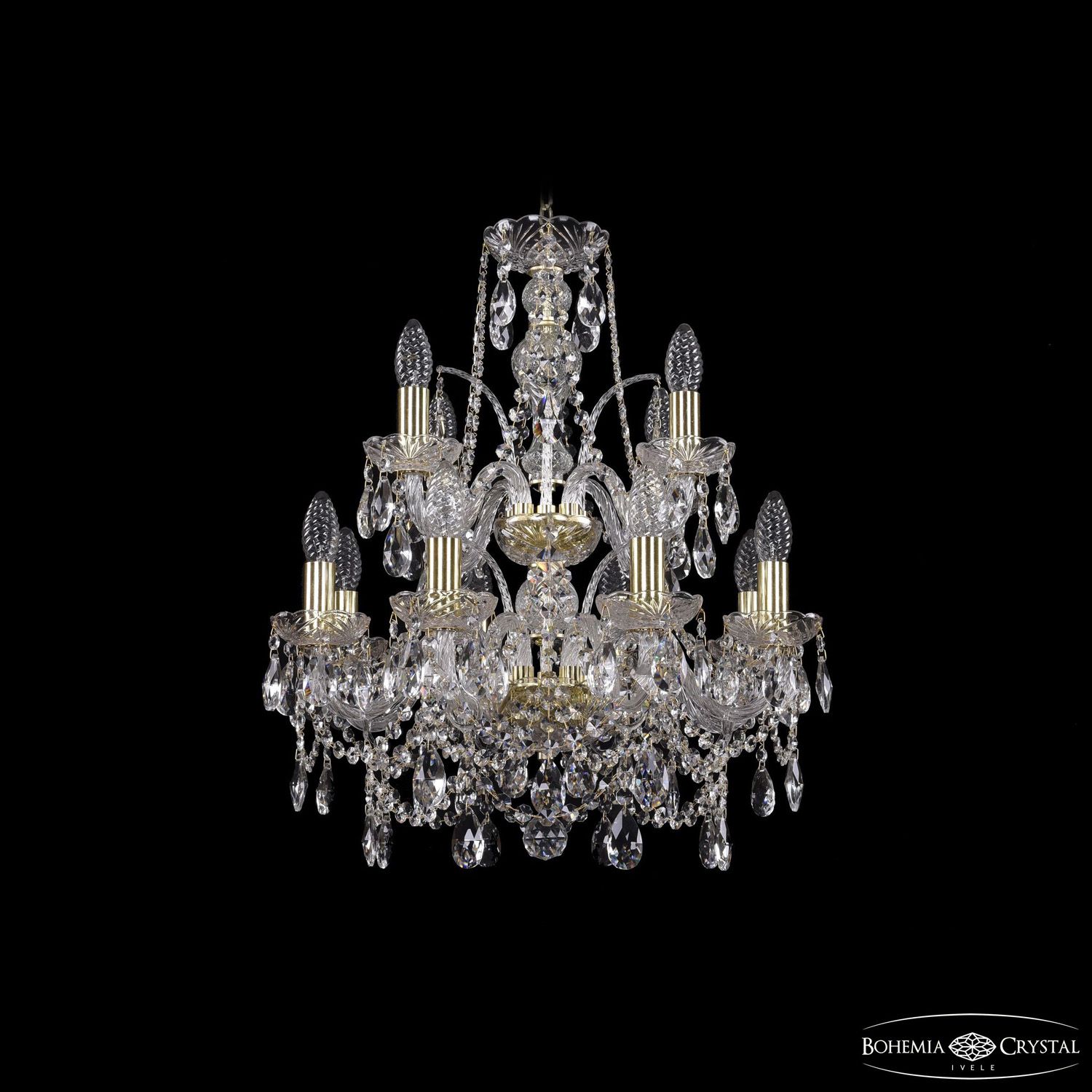 Хрустальная люстра Bohemia Ivele Crystal 1411/8+4/160/2d G_BI