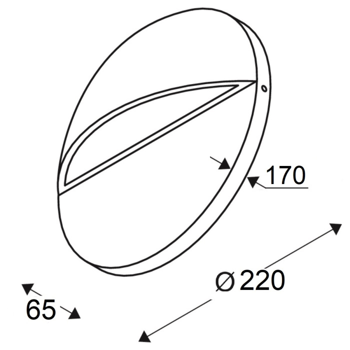 Настенный светильник IP65 уличный светодиодный Oasis Light W2096-4-3K Gr_OL