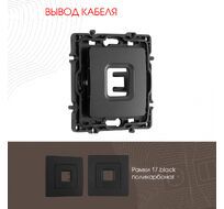 Вывод кабеля Arte Milano 217.49-1.black