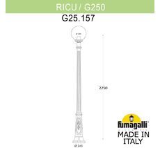 Уличный садово-парковый фонарь FUMAGALLI RICU G25.157.000.VYF1R