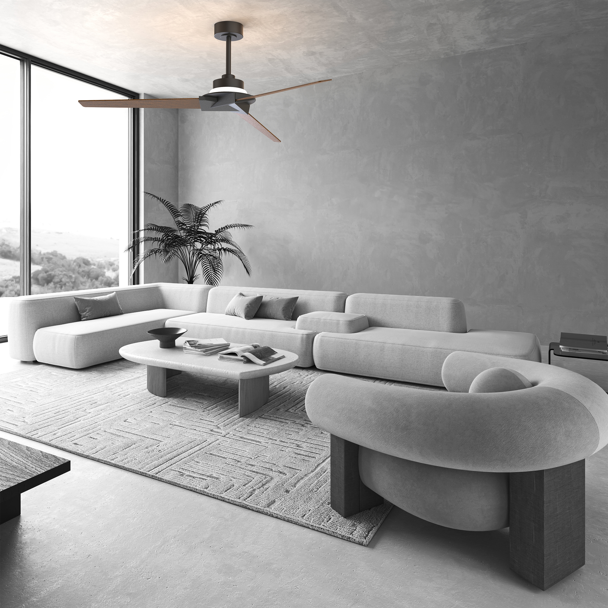 Люстра потолочная-вентилятор Mantra BRISA mini 8725_MN