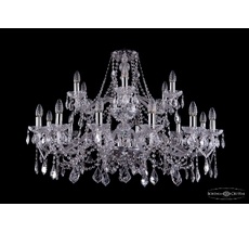 Хрустальная люстра Bohemia Ivele 1413/12+6/360/2d Ni Leafs_BI