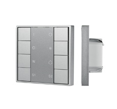 INTELLIGENT ARLIGHT Кнопочная панель DALI-201-23-1G-2SC-RGBW-DT8-IN Silver (BUS, Frame) (IARL, IP20 Металл, 3 года) 048220 Arlight 048220_ARL