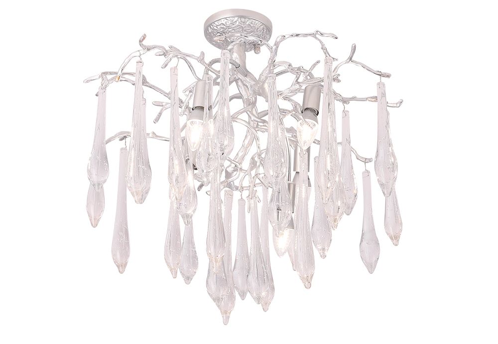 Потолочная люстра Crystallux Crystal Lux REINA REINA PL5 D600 SILVER PATINA_CR