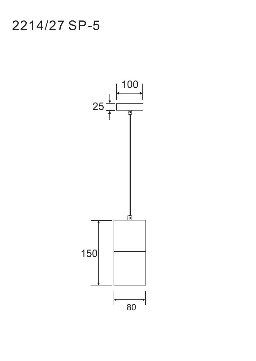 Подвесной светильник Divinare CIGNO 2214/27 SP-5_DI