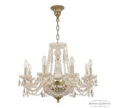 Хрустальная люстра Bohemia Ivele Crystal 1451/8/160/250 G_BI