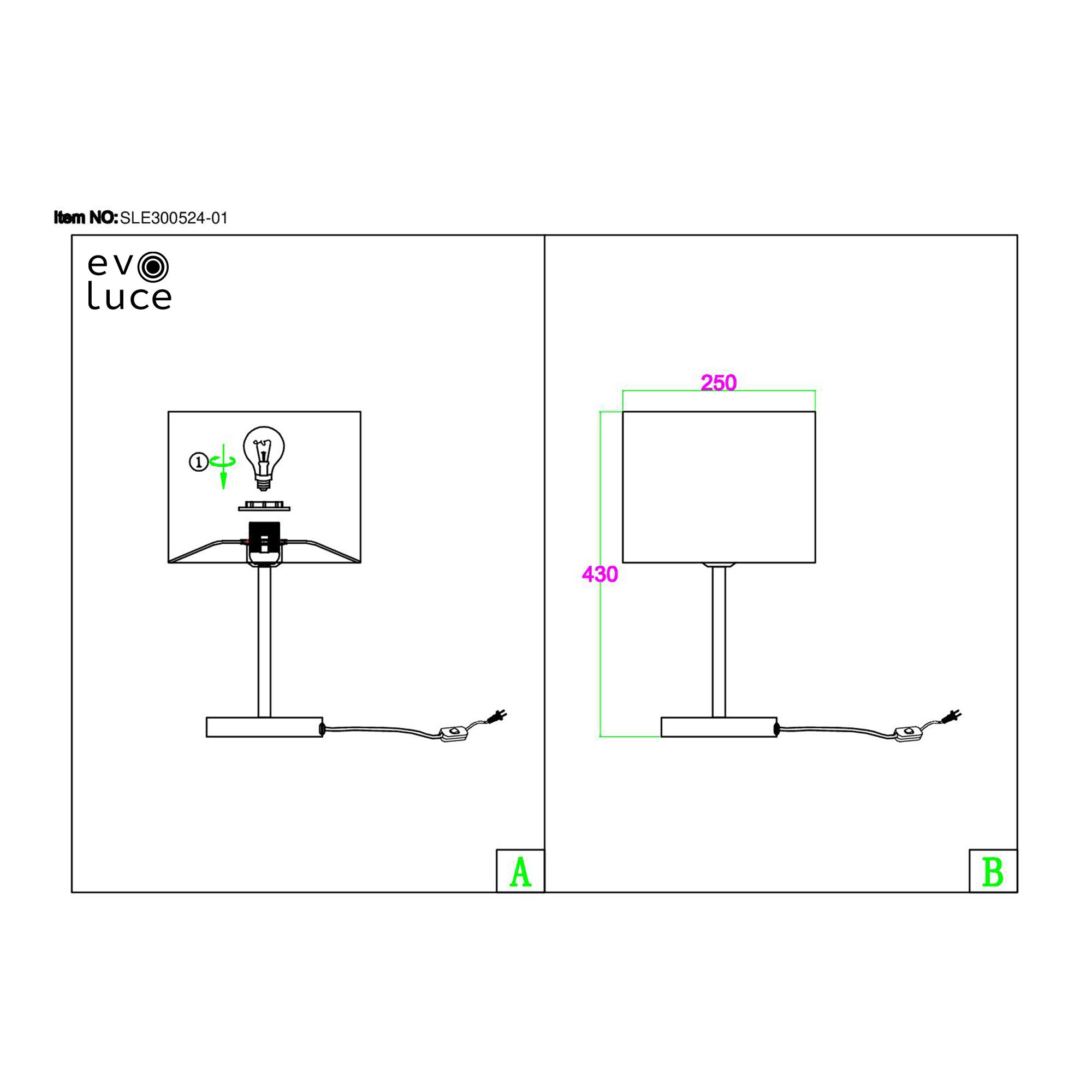Настольная лампа Evoluce прикроватная BRESCIA SLE300554-01