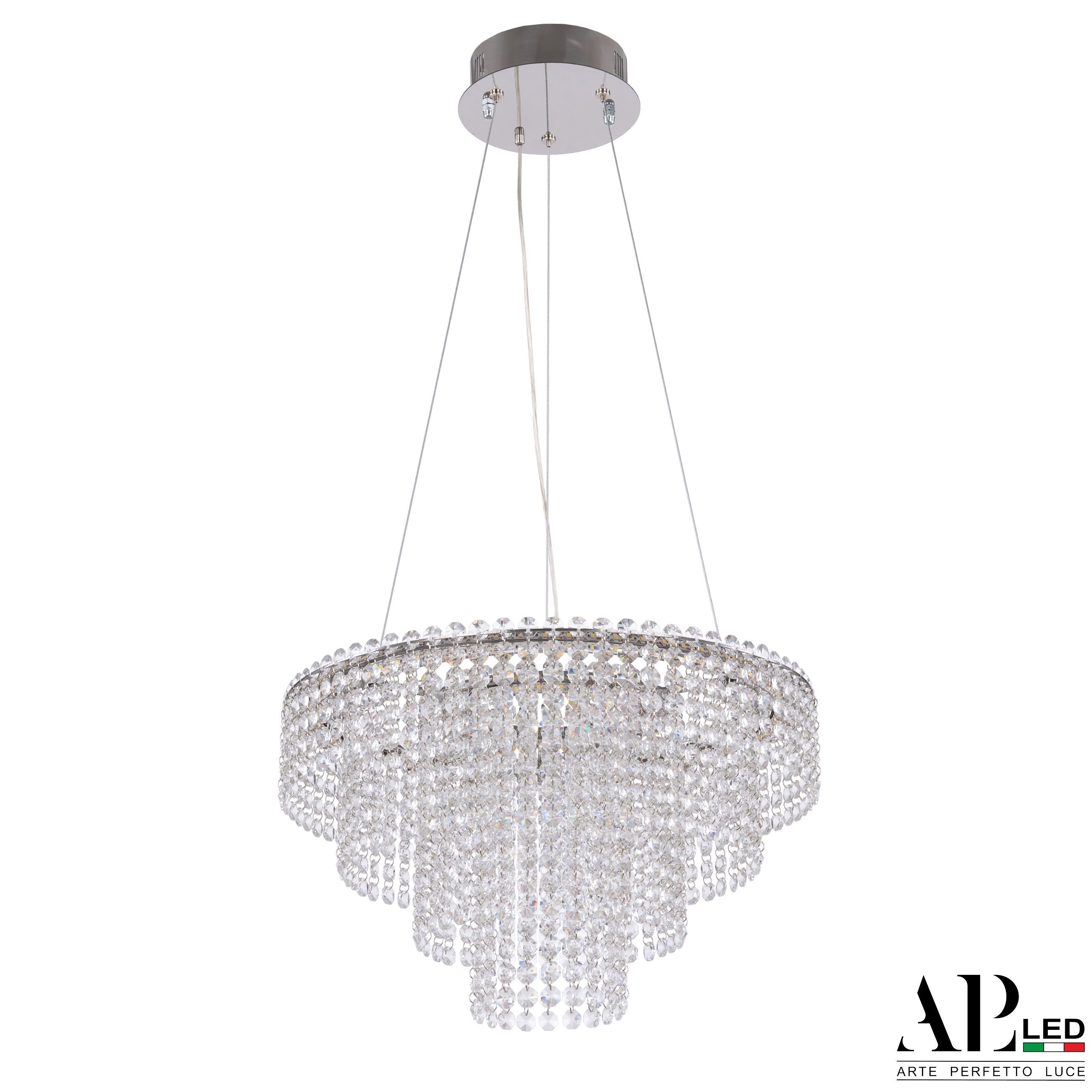 Хрустальная люстра APL LED Sicilia SH13.40.C.Ni.4000_BI