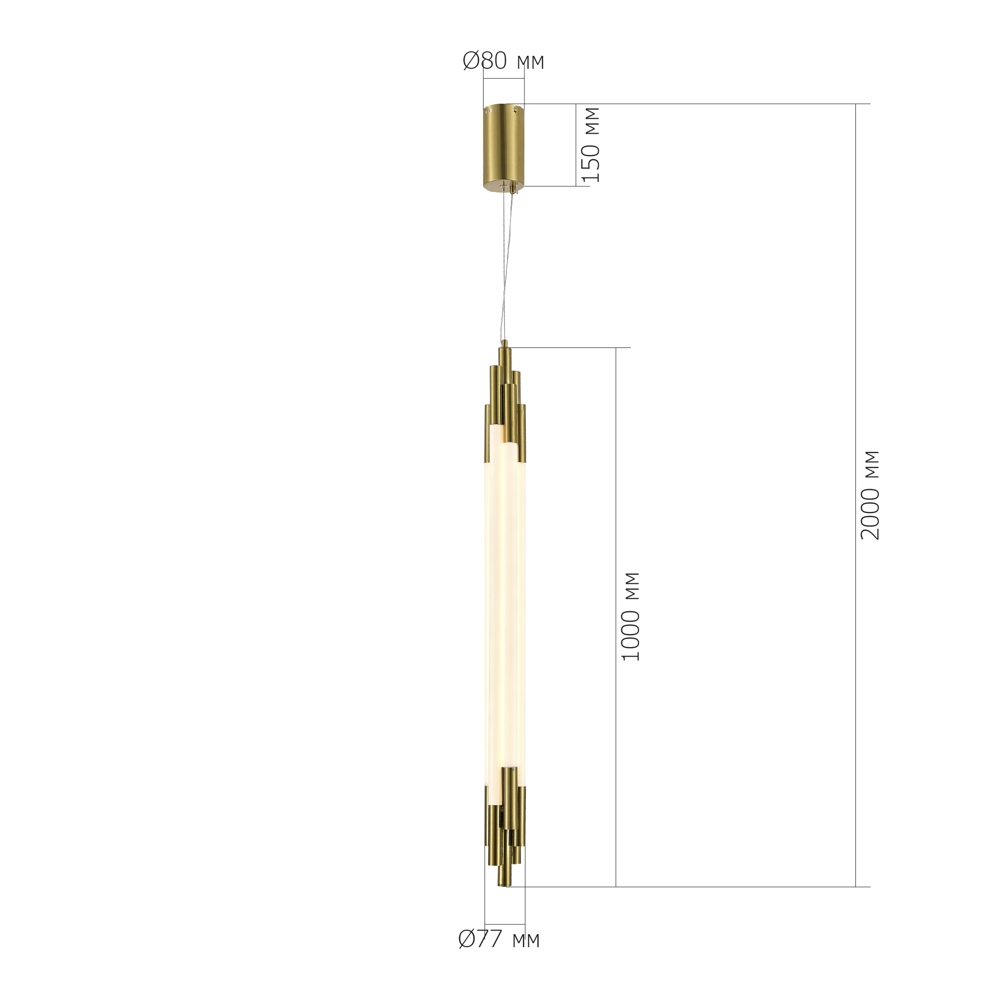 Подвесные светильники ST LUCE DALLAMOS SL6237.303.38