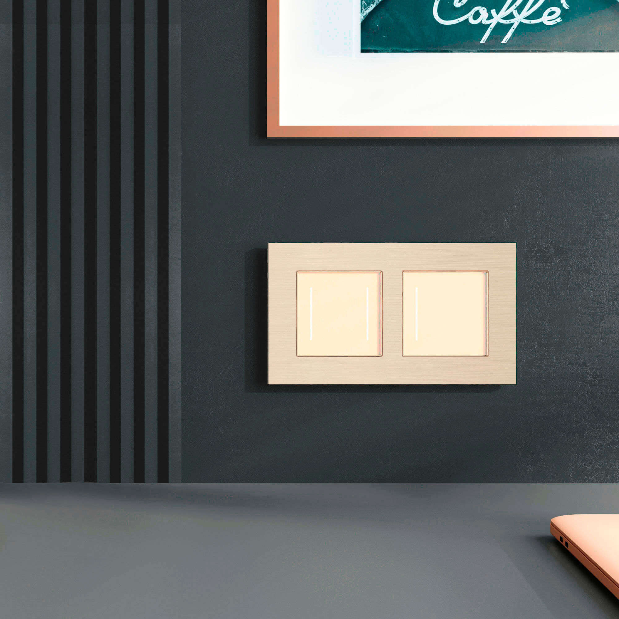 Рамка на 2 поста Werkel AluMax a066334_WR