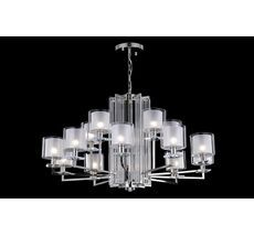 Подвесная люстра Crystallux NICOLAS NICOLAS SP-PL10+5 NICKEL/WHITE_CR