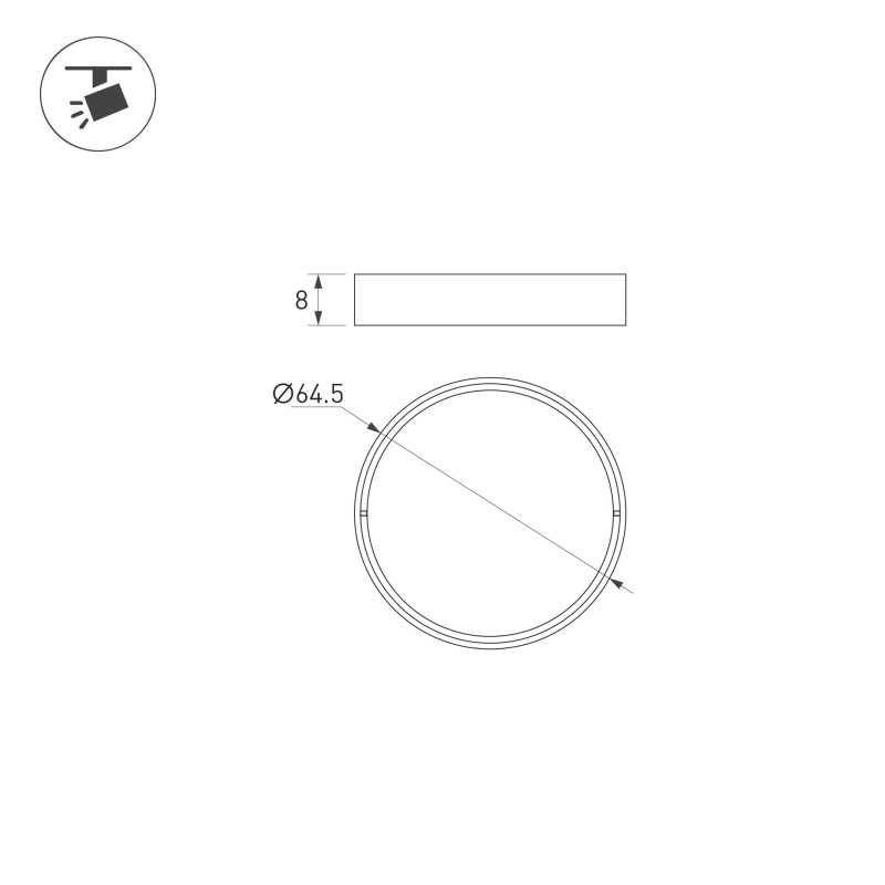 Линза Arlight LGD-ARTIFACT-4TR white 057145_ARL