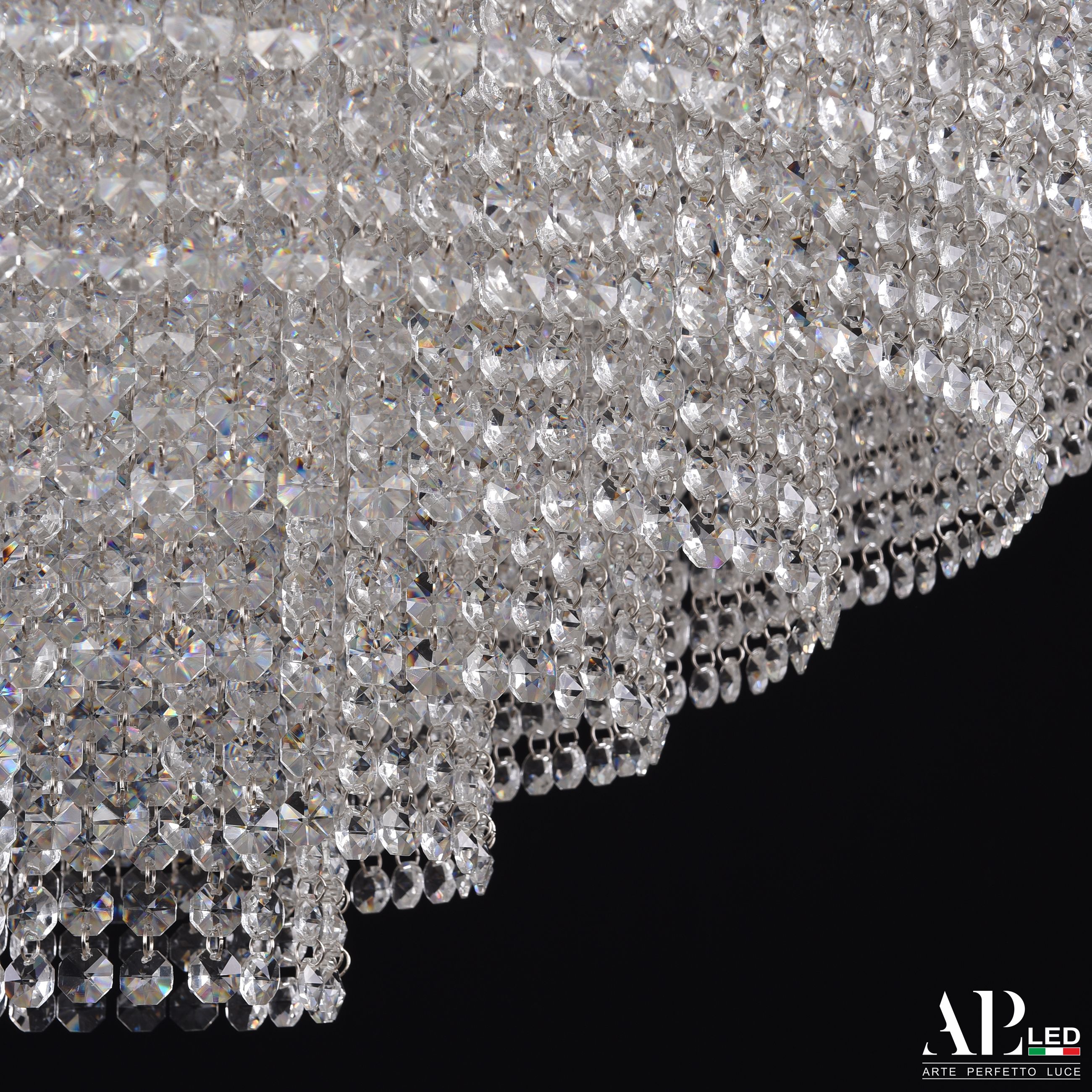 Хрустальная люстра APL LED Sicilia SH13.100.C.Ni.4000_BI