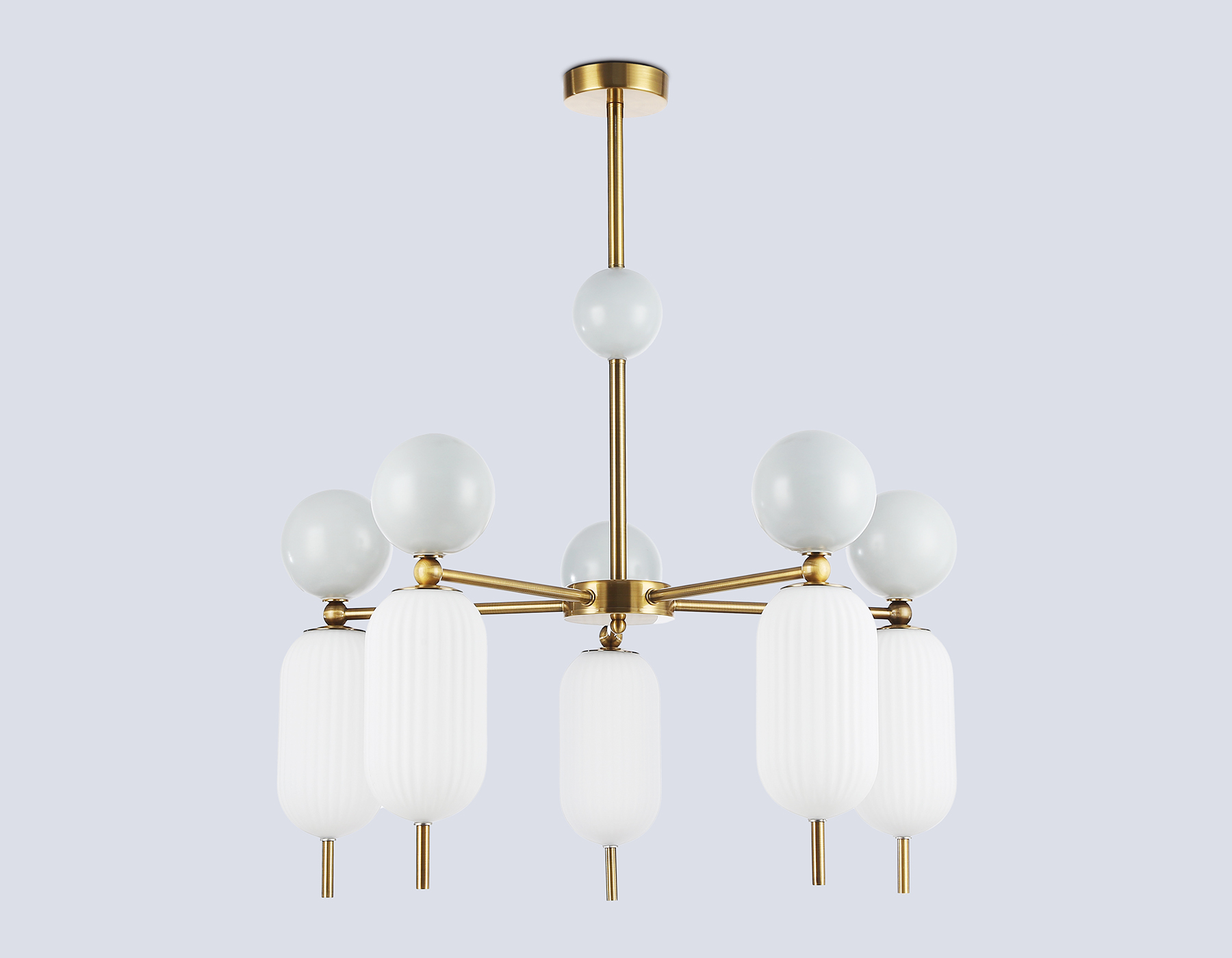 Люстра на штанге Ambrella Light Ceramo modern LH53104_AMB