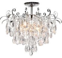 Потолочная люстра хрустальная на штанге E27*60W Escada 1123/6PL Chrome_ESC