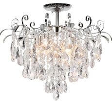 Потолочная люстра хрустальная на штанге E27*60W Escada 1123/6PL Chrome_ESC