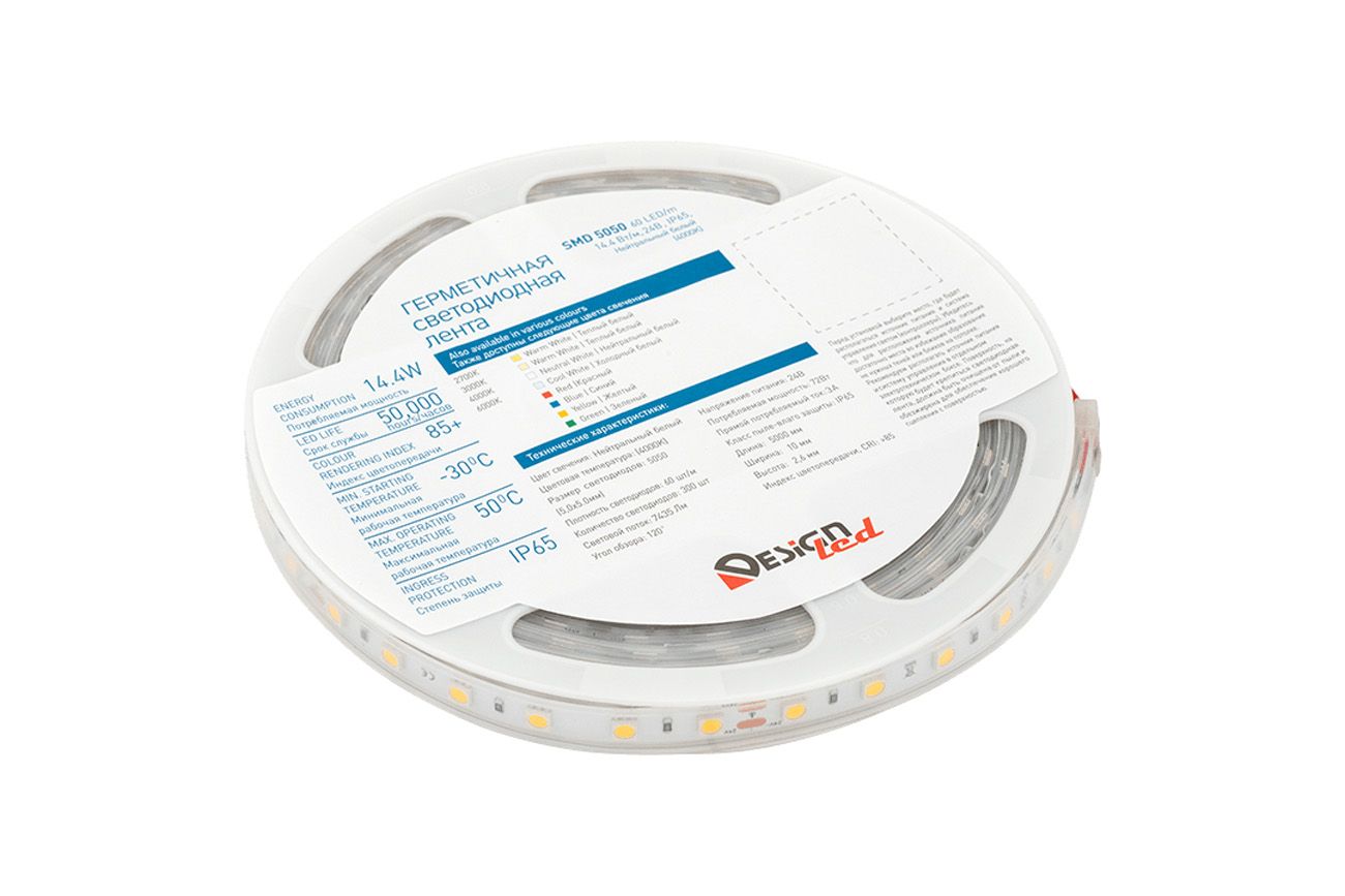 Лента светодиодная 1м. 14,4W 4000K LUX DSG560-24-NW-65 00-00002378_SW