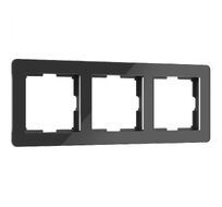 Рамка на 3 поста Acrylic черный Werkel a059318_WR