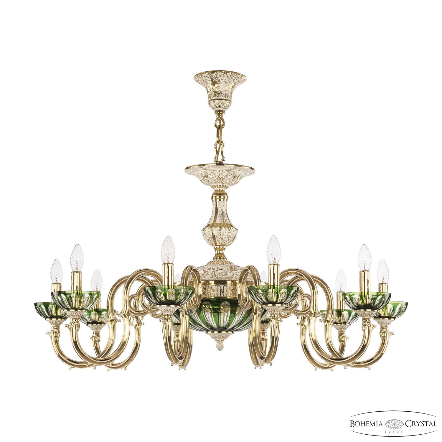 

Подвесная люстра Bohemia Ivele 72203P/10/300 GW P Clear-Green/H-1H, 72203P/10/300 GW P Clear-Green/H-1H