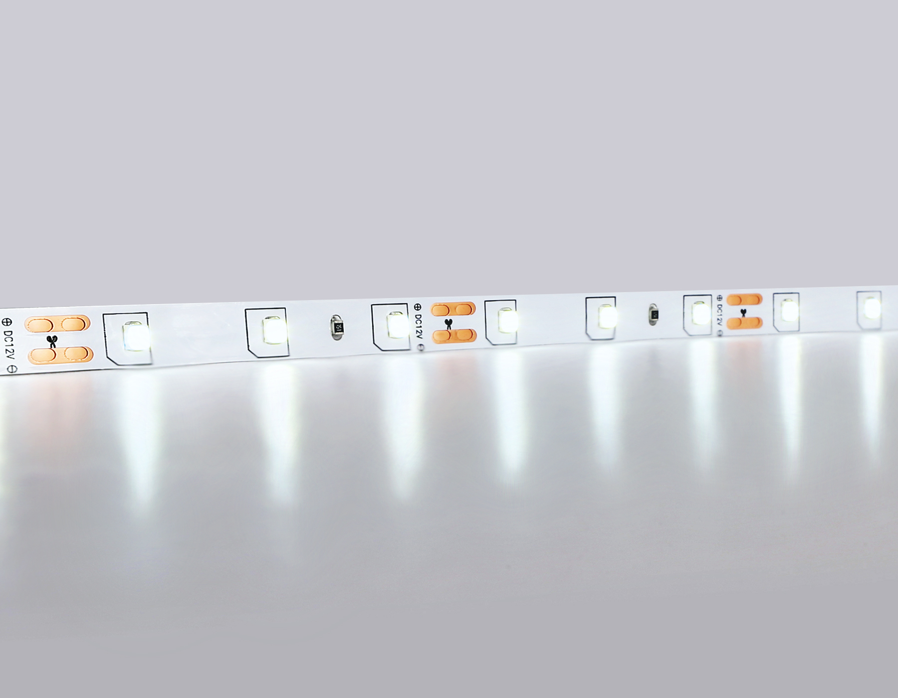 Светодиодная лента 2835 60Led, 4.8W m, 12V IP20 6500K 5m, кратность резки 50mm Ambrella Light GS GS1003_AMB
