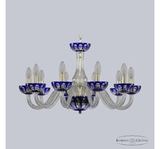 Подвесная люстра Bohemia Ivele Clear-Blue 1308/10/240 G Cl/Clear-Blue/H-1H_BI