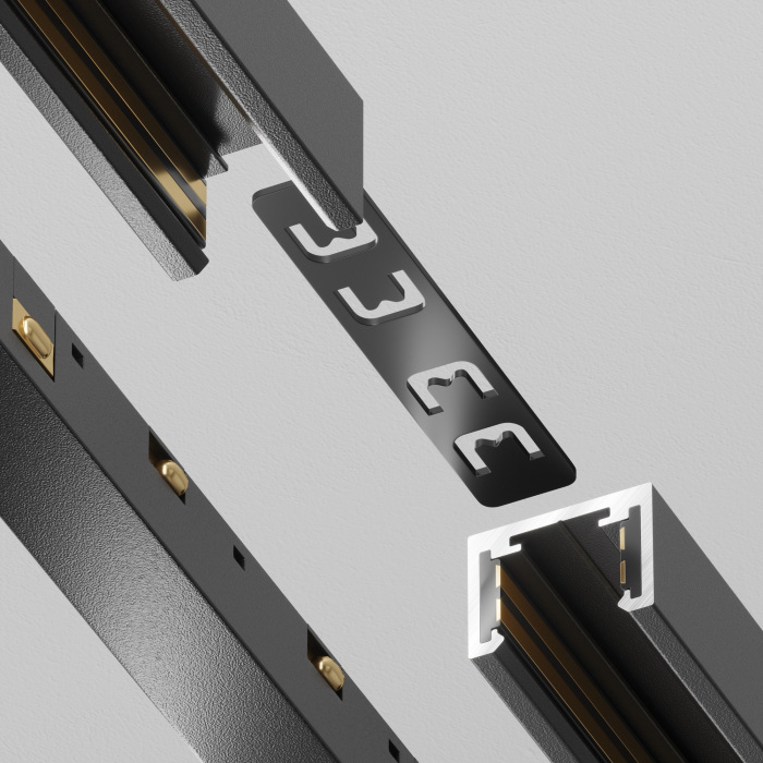 Соединитель прямой черный Maytoni TRA239C-21B_MY