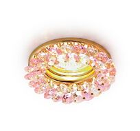 Встраиваемый светильник Ambrella light Crystal K206 PI/G_AMB