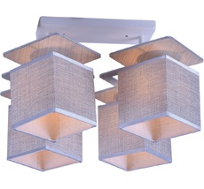 Люстра потолочная на штанге 651/4P E27*60W White/Grey Escada 651/4P White_ESC