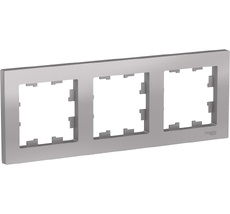 Рамка на 3 поста (алюминий) Systeme Electric ATN000303