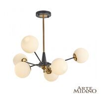 Потолочная люстра Arte Milano Neapolis 279808/6 BK/GD