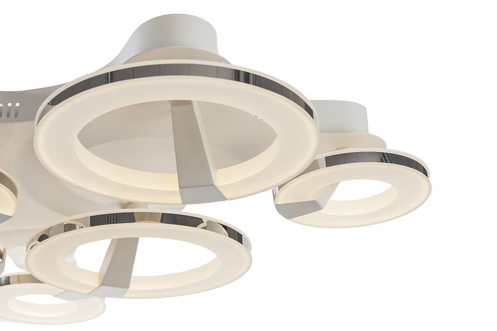 Потолочная люстра ID Lamp 397/L8PF-LEDWhitechrome