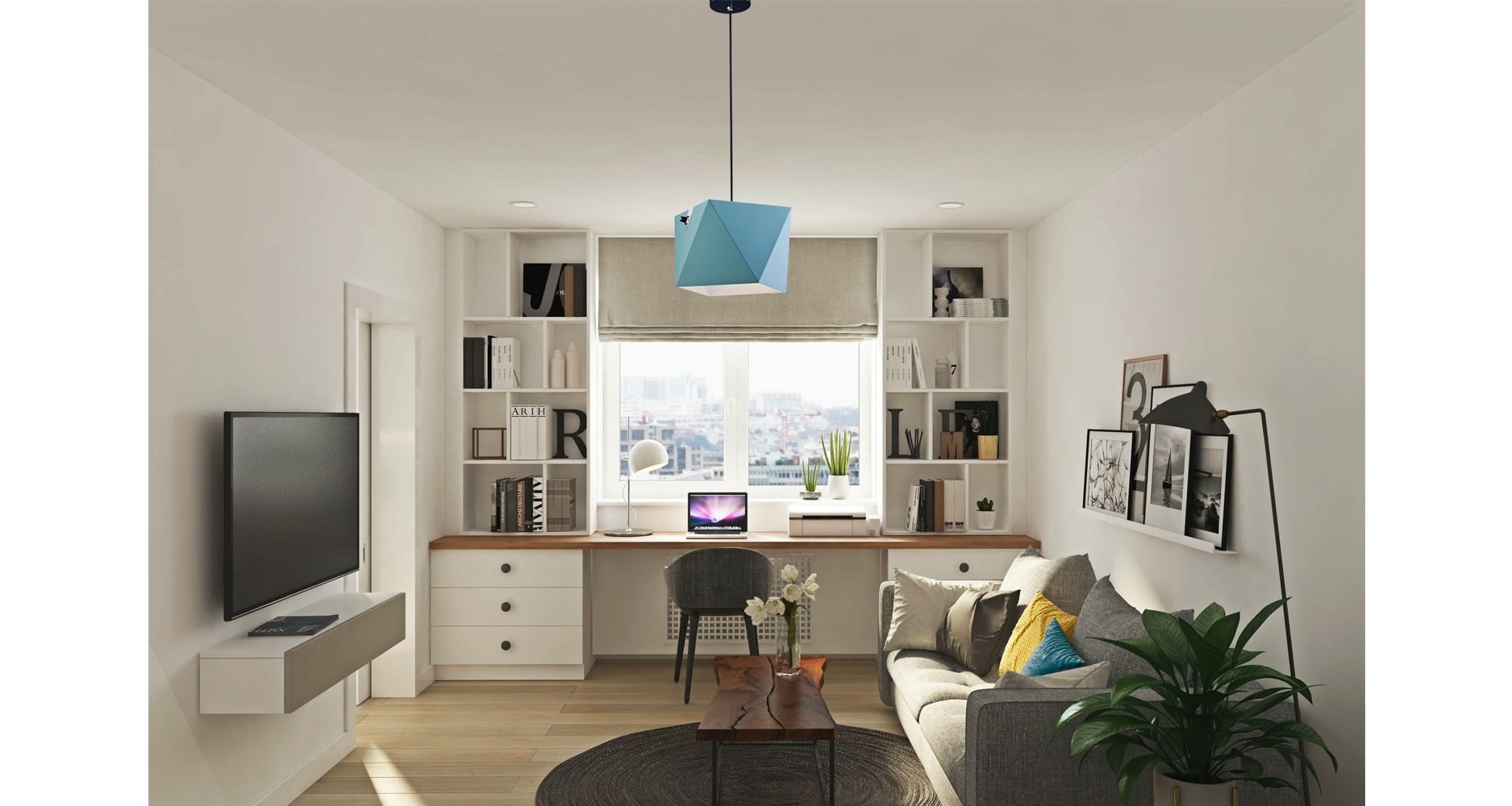 Подвесной светильник Lucia Tucci NARNI NARNI 1943.1 gray-green