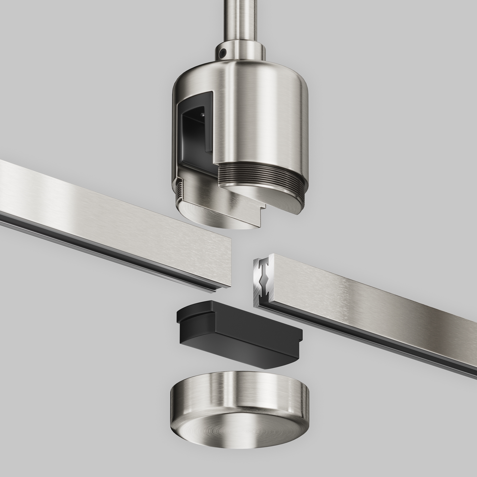 Крепление потолочное Medium с прямым коннектором питания Flarity Maytoni TRA158C-IPC1-PT_MY