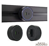 Трековая розетка Arte Milano track-sockets 380066TS LED/USB-Type-C Black