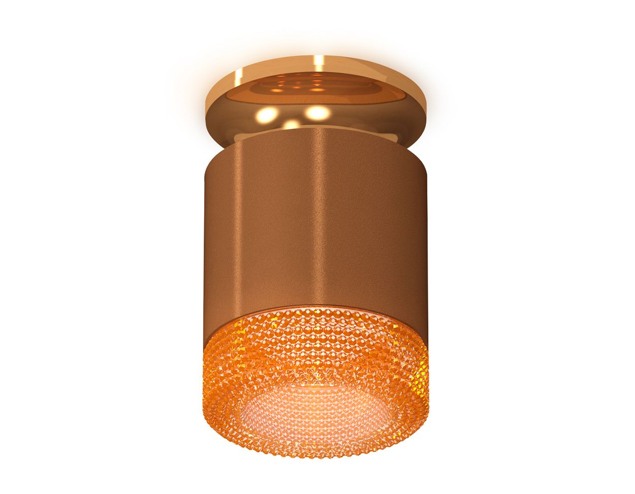 Комплект накладного светильника Ambrella light с композитным хрусталем Techno XS7404122_AMB
