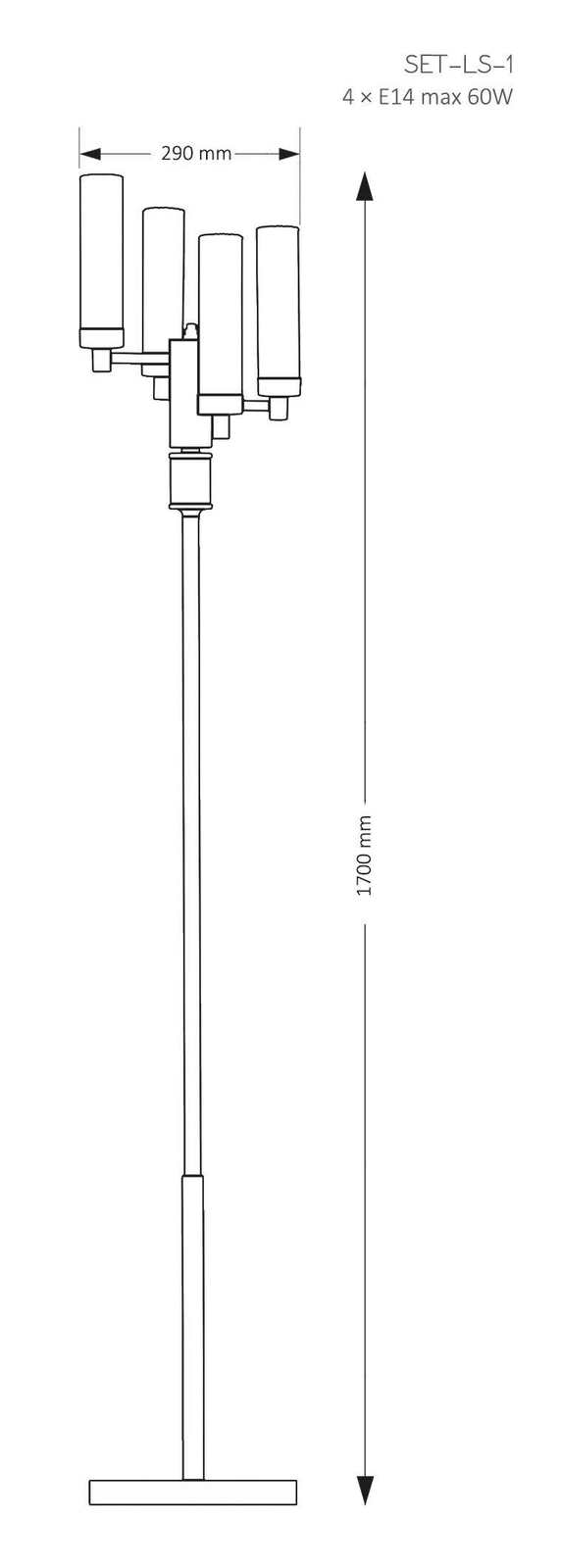 Торшер Kutek MOOD SETI SET-LS-1(N)